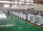 白山油浸式变压器成品车间
